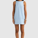 ORTC Jolie Button Side Mini Dress | Powder Blue (PRE-ORDER)