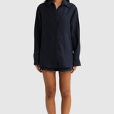 ORTC Luna Linen Shirt | French Navy (PRE-ORDER)