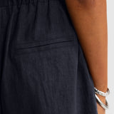 ORTC Luna Linen Shorts | French Navy (PRE-ORDER)
