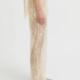 Blanca Riven Pants | Cream