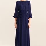 Romy High Neck Balloon Sleeve Maxi Dress