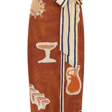 Alemais Soleil D'Amour Silk Sarong Skirt