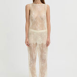 Blanca Riven Tank | Cream