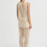 Blanca Riven Tank | Cream