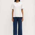 Womens Atelier Logo Tee Antique White