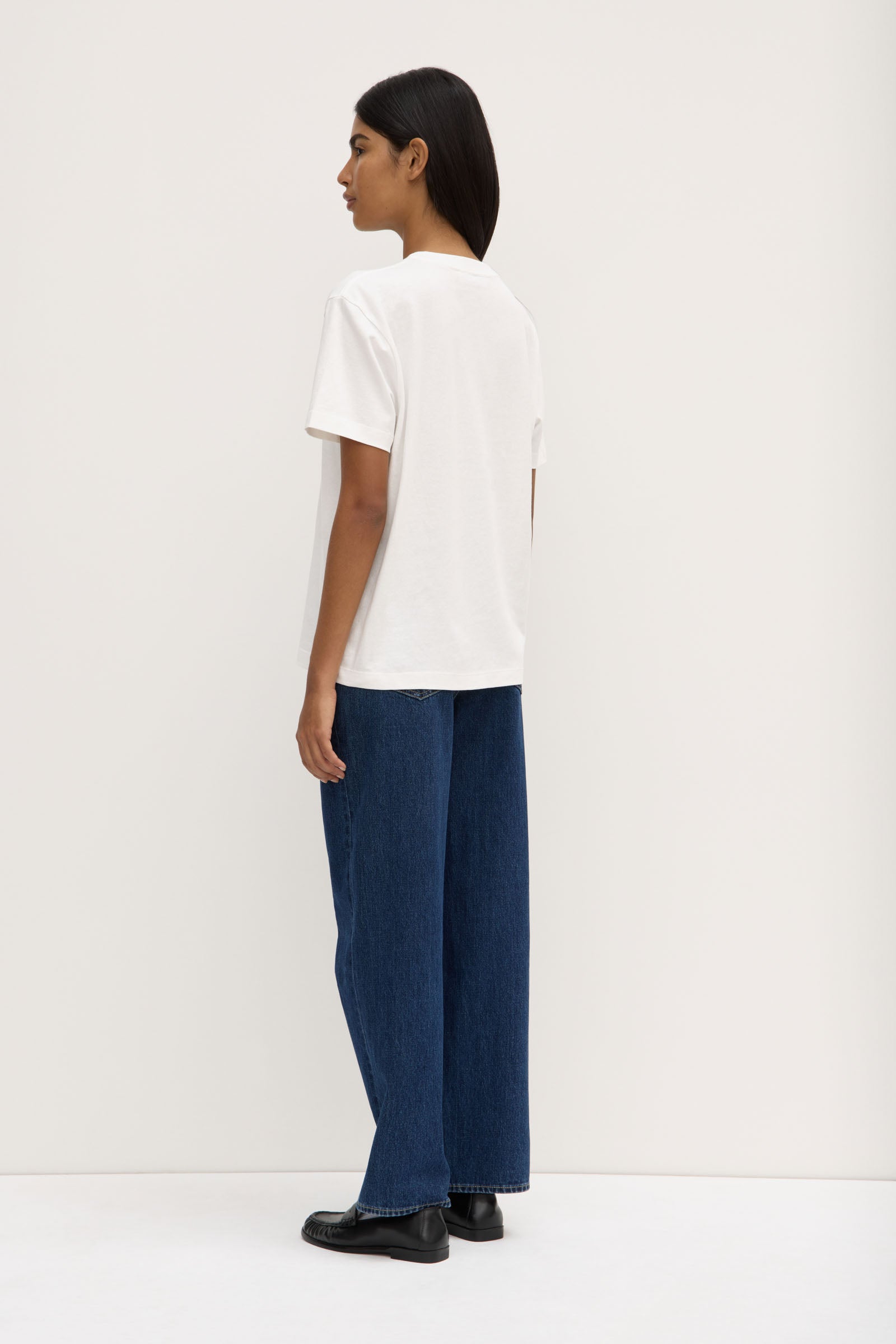 Womens Atelier Logo Tee Antique White