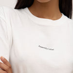 Womens Atelier Logo Tee Antique White