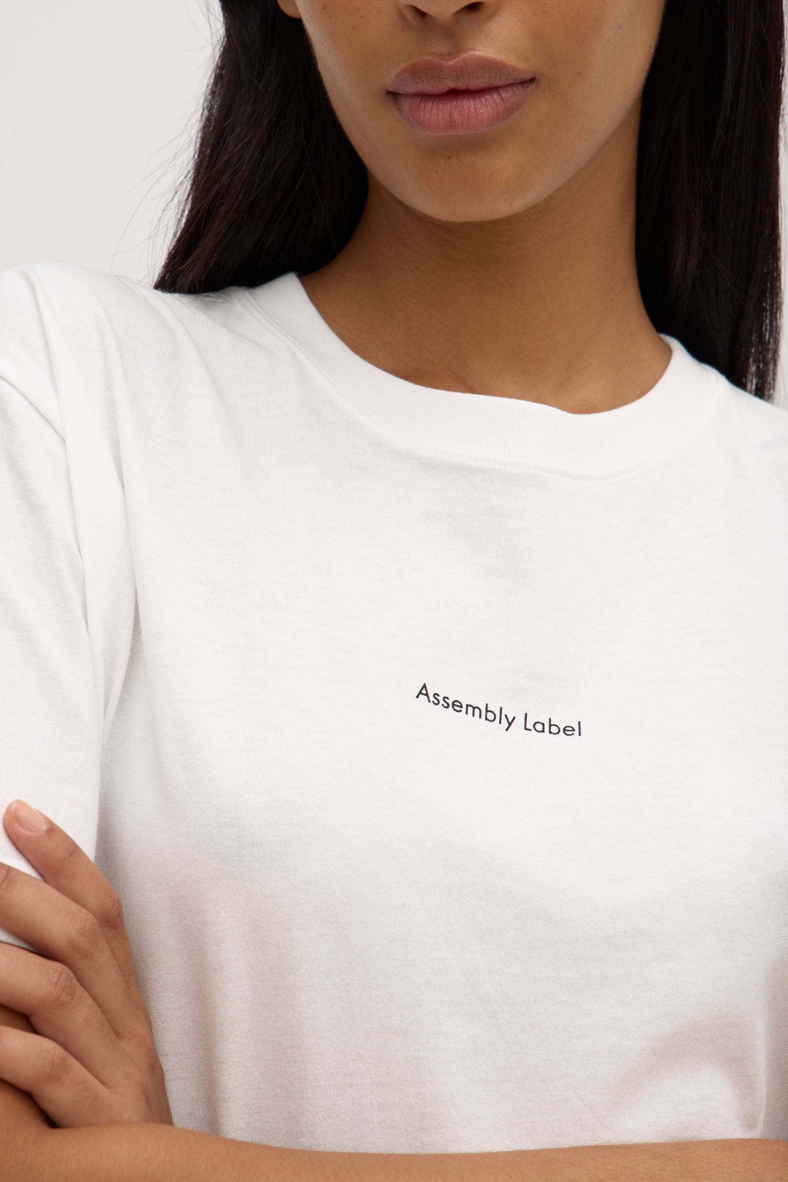Womens Atelier Logo Tee Antique White