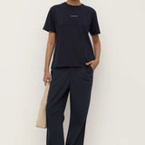 Womens Atelier Logo Tee True Navy/White (PRE-ORDER)