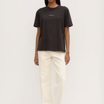 Womens Atelier Logo Tee Washed Black