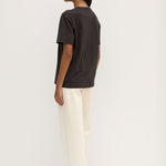 Womens Atelier Logo Tee Washed Black