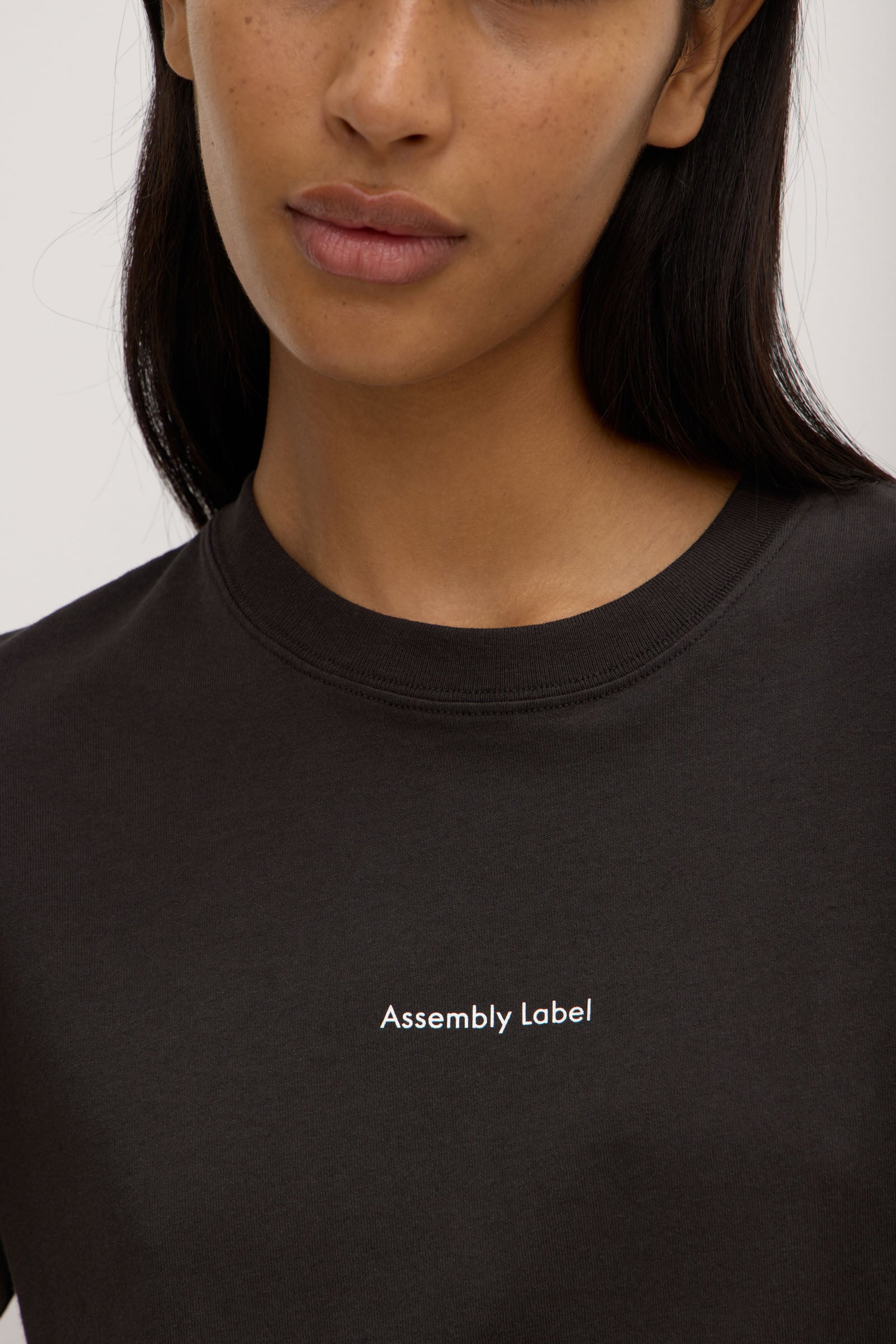 Womens Atelier Logo Tee Washed Black