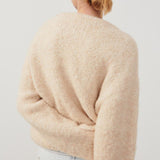 American Vintage Zolly Knit Jumper | Light Beige Melange