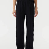 Bassike Twill Stripe Detail Pant | Black/White