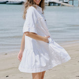 Ceres Life Short Sleeve Tiered Pocket Shirt | Fresh Ecru