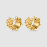 Oroton Coral Huggie | Worn Gold (PRE-ORDER)