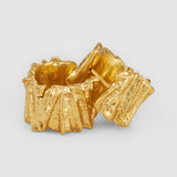 Oroton Coral Huggie | Worn Gold (PRE-ORDER)