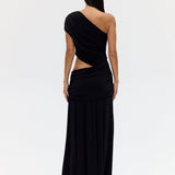 Third Form Crave Rouched Floor Length Dress | Graphite