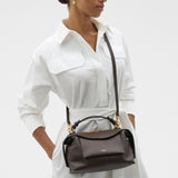 Oroton Mica Bowler | Dark Chocolate (PRE-ORDER)