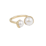 Fairley Double Pearl Ring | Gold