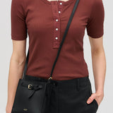 Oroton Margot Tiny Bucket Bag | Black (PRE-ORDER)