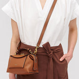 Oroton Mica Mini Bowler | Brandy (PRE-ORDER)