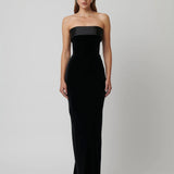 Effie Kats Monroe Gown | Black Velvet