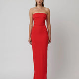 Effie Kats Monroe Gown | Cherry Red