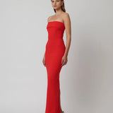 Effie Kats Monroe Gown | Cherry Red