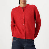 Samsoe Samsoe Nor Short Cardigan | Scarlet Sage