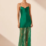 Shona Joy Elle Cowl Neck Maxi Dress | Emerald Green