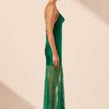 Shona Joy Elle Cowl Neck Maxi Dress | Emerald Green