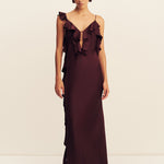 Agnes Ruffle Slip Maxi Dress