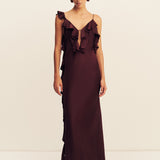 Agnes Ruffle Slip Maxi Dress