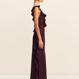 Agnes Ruffle Slip Maxi Dress