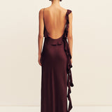 Agnes Ruffle Slip Maxi Dress