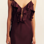 Agnes Ruffle Slip Maxi Dress