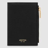 Oroton Margot Mini 10CC Zip Wallet | Black (PRE-ORDER)