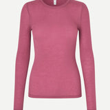 Samsoe Samsoe Sadou T-Shirt Long Sleeve | Red Violet