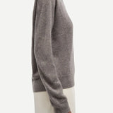 Samsoe Samsoe Boston O-Neck | Grey Blue Melange