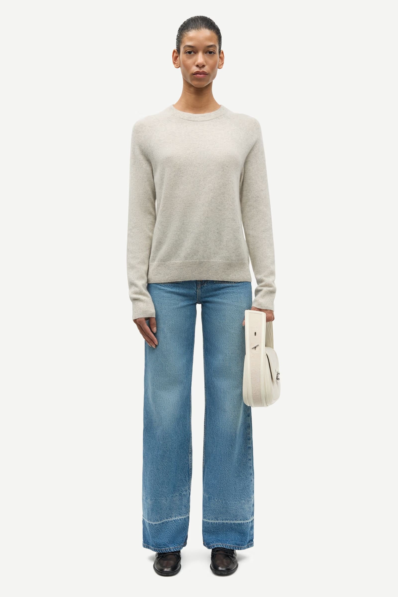 Samsoe Samsoe Boston O-Neck | Overcast Melange (PRE-ORDER)