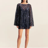 Shona Joy Everly Long Sleeve Mini Dress | Moonlight