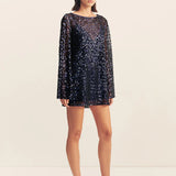 Shona Joy Everly Long Sleeve Mini Dress | Moonlight