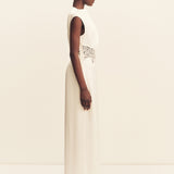 Eniko Lace Gathered Maxi Dress