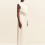 Eniko Lace Gathered Maxi Dress
