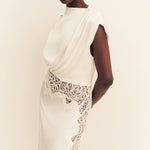 Eniko Lace Gathered Maxi Dress