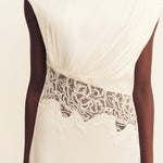 Eniko Lace Gathered Maxi Dress