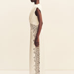 Eniko Lace Gathered Maxi Dress