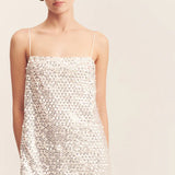 Shona Joy Asteri Mini Dress | Silver
