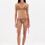 Sir Eliana Ruffle String Triangle Top | Aliera Floral Mint (PRE-ORDER)